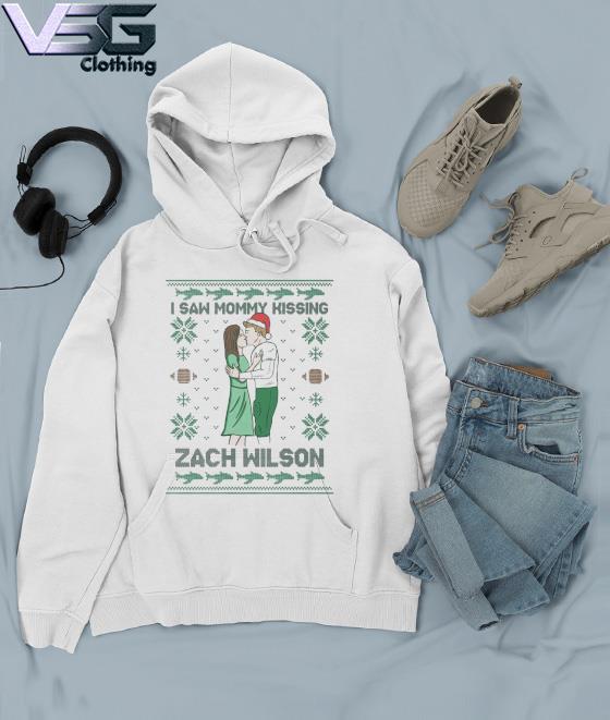 I saw Mommy kissing Zach Wilson Ugly Christmas shirt, hoodie, sweater, long  sleeve and tank top