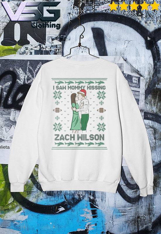 zach wilson I saw mommy kissing ugly Christmas sweater