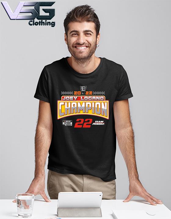 Joey Logano Team Penske 2022 NASCAR Cup Series Champion Name & Number shirt
