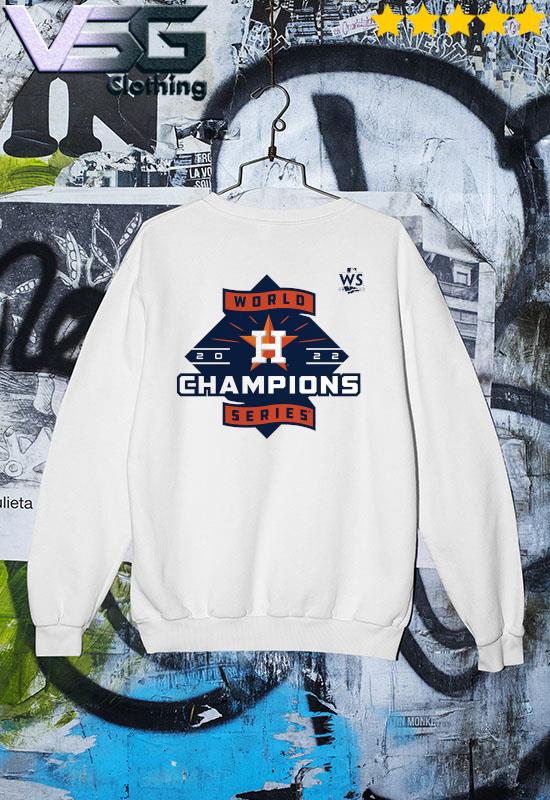 Men's Houston Astros 2022 World Series Champions Four Seamer T-Shirt Sweater Men's Houston Astros 2022 World Series Champions Four Seamer T-Shirt Sweater