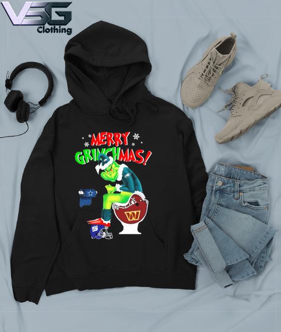 Official Merry Grinchmas The Grinch Philadelphia Eagles Dallas Cowboys toilet  paper Christmas shirt, hoodie, sweater, long sleeve and tank top