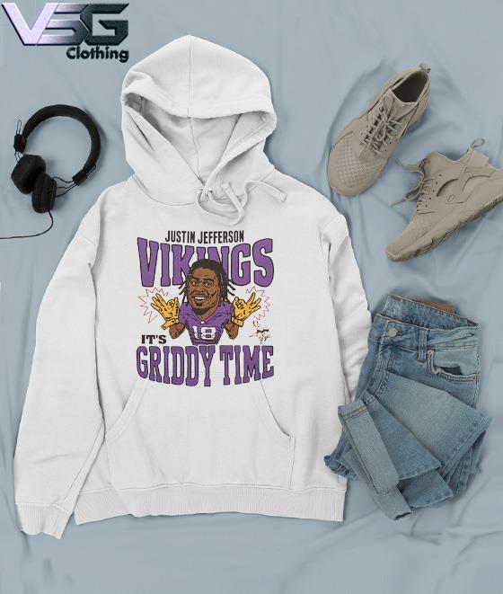 Minnesota Vikings Justin Jefferson It's Griddy Time shirt, hoodie, sweater,  long sleeve and tank top