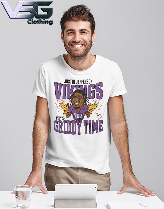 Minnesota Vikings Justin Jefferson It's Griddy Time shirt, hoodie, sweater,  long sleeve and tank top