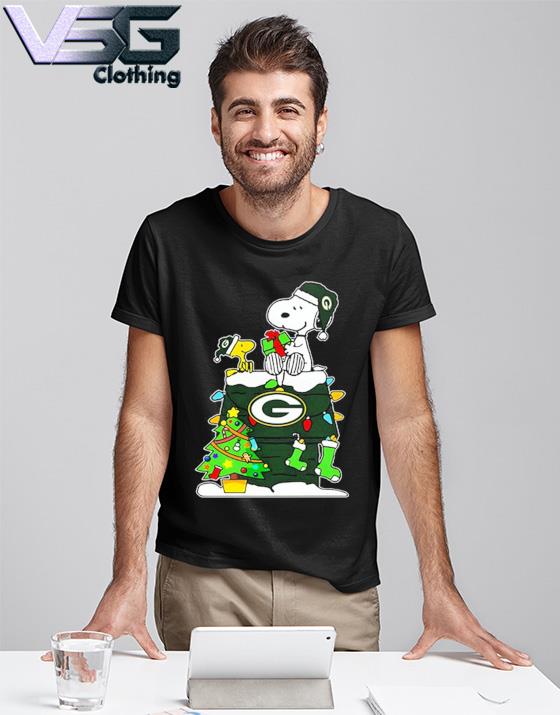 Merry Green Bay Packers Christmas Snoopy Shirt