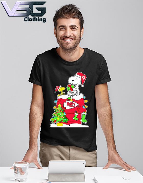 The Kansas City Chiefs Joe Cool And Woodstock Snoopy Christmas Shirt