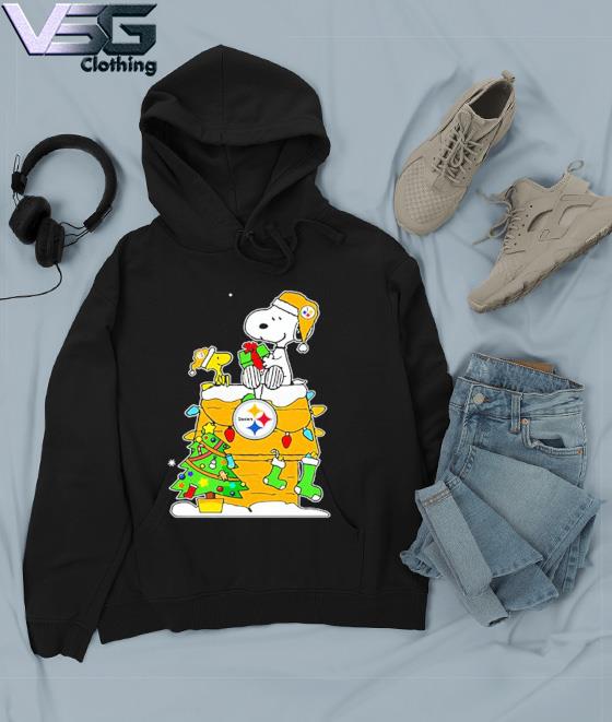 Snoopy And Woodstock Just A Girl Who Loves Christmas And Love Pittsburgh Steelers  Shirt, hoodie, sweater, long sleeve and tank top