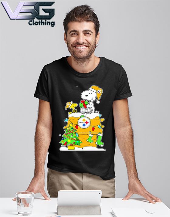 Pittsburgh Steelers Snoopy Merry Steelers Christmas T-Shirt 