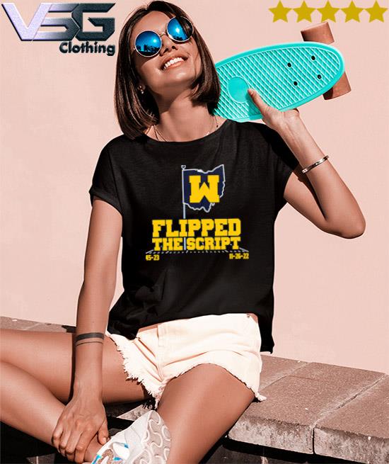 Official Michigan Football Flipped The Script 45 23 T-shirt Official Michigan Football Flipped The Script 45 23 T-shirt