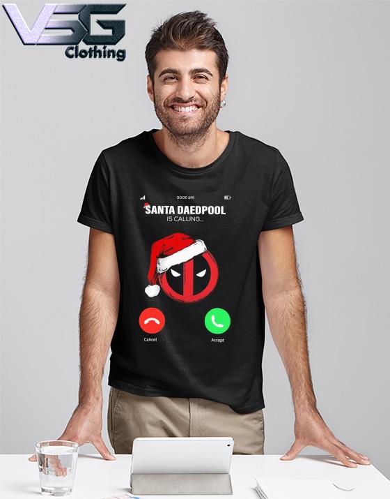 Santa Marvel Deadpool Calling Christmas Shirt