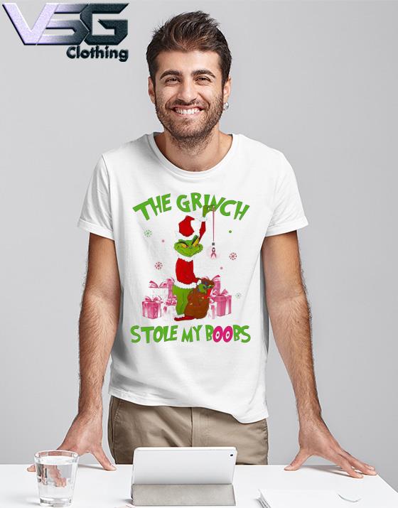 Santa The Grinch stole my Boobs Merry Christmas Sweater
