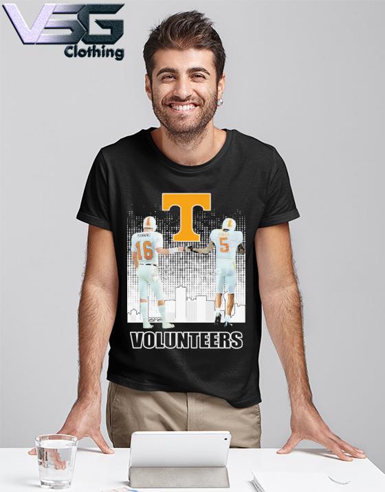 Tennessee Volunteers Skyline Peyton Manning And Hendon Hooker Signatures  shirt, hoodie, sweater, long sleeve and tank top