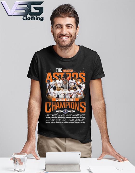 The Houston Astros team World Series Champions 2022 signatures shirt