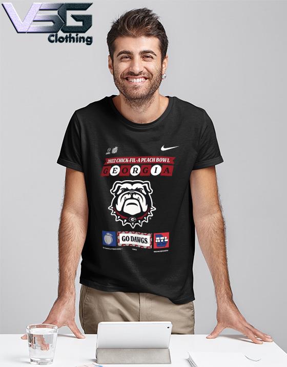 #1 Georgia College Football Playoff Nike CFP Bound Peach Bowl Graphic T-Shirt