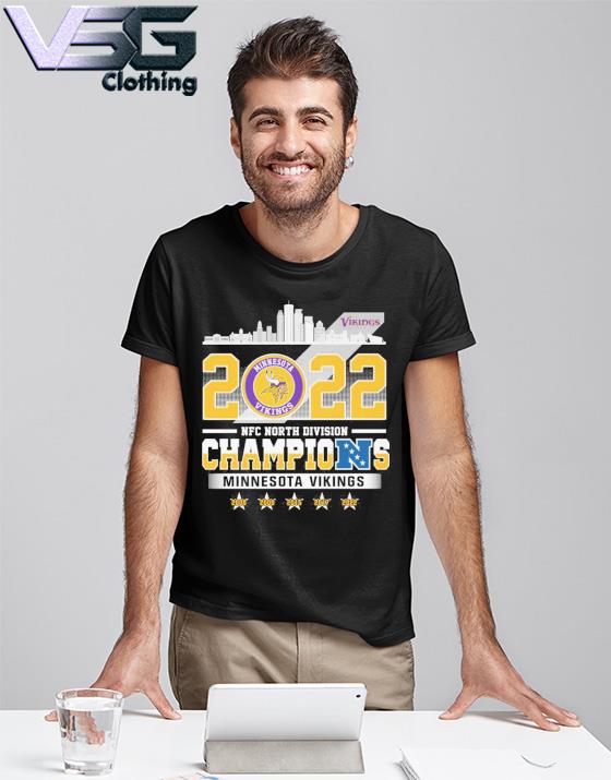 Minnesota Vikings 2022 Nfc North Division Champions 2008-2022 Tee Shirt -  Trends Bedding