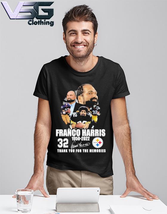 Franco Harris 1950-2022 Thank You For The Memories Signatures Unisex  T-Shirt - REVER LAVIE