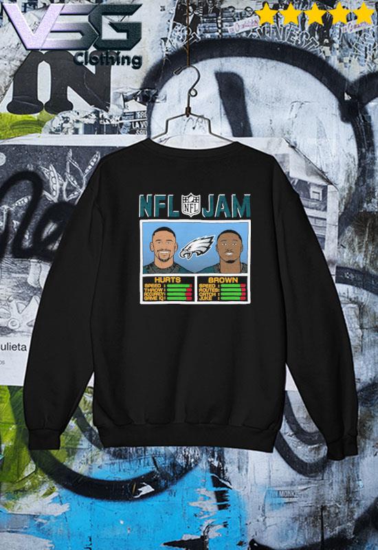 NFL Jam Eagles White and Brown shirt, hoodie, sweater, long sleeve