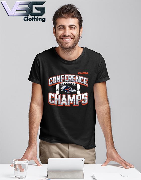 Black UTSA Roadrunners 2022 C-USA Football Conference Champions Icon Bold T-Shirt