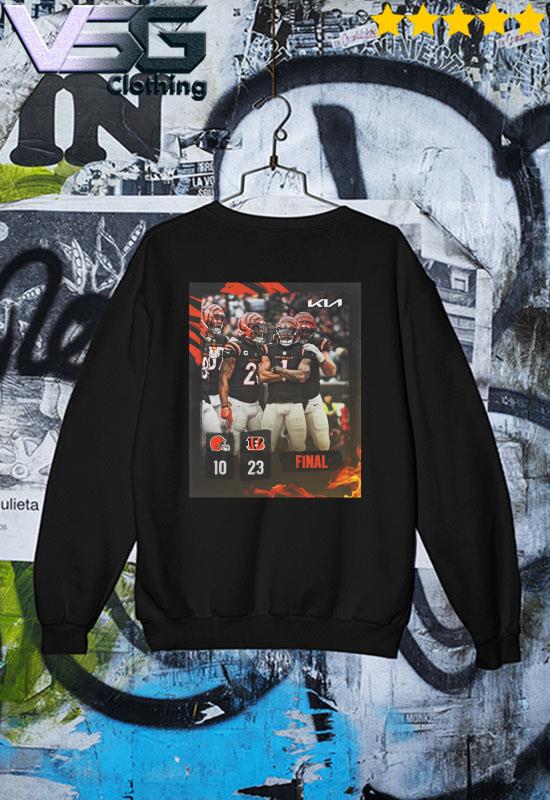 Cleveland Browns 24 3 Cincinnati Bengals 10 September 2023 Nfl Game Final  Score Shirt, hoodie, sweater, long sleeve and tank top