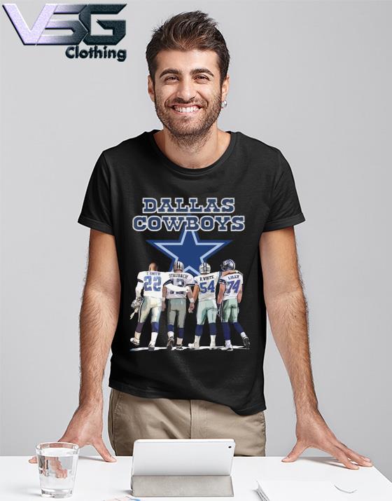Dallas Cowboys E.Smith Staubach R.White and Lily shirt