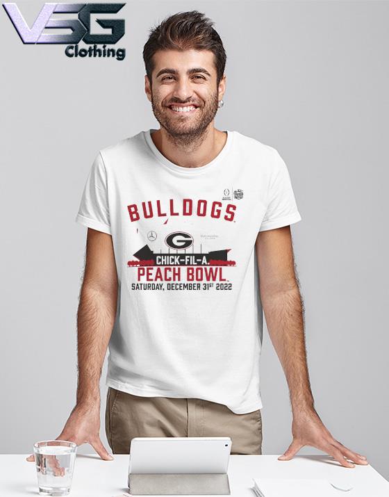Georgia Bulldogs College Football Playoff 2022 Peach Bowl Gameday Stadium T-Shirt