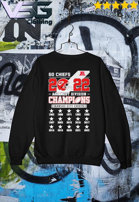 Kansas City Chiefs Go Chiefs 2022 AFC West Division CHampions 1962