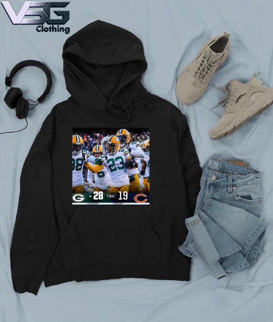 Original green Bay Packers 28 19 Chicago Bears NFL 2022 gameday matchup  final score shirt, hoodie, sweater, long sleeve and tank top