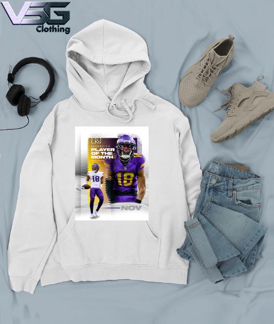 Justin Jefferson Minnesota Vikings 2022 Player of the month shirt, hoodie,  sweater, long sleeve and tank top