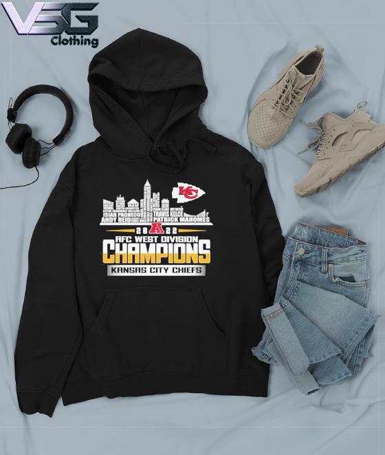 Kansas City Chiefs Player Name Skyline Afc West Division Champions 2022  shirt, hoodie, sweater and long sleeve