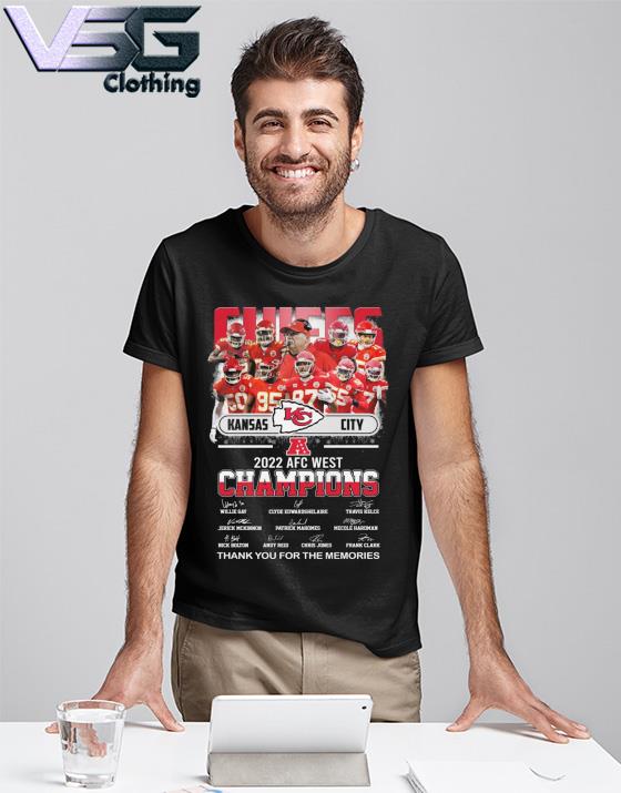 Kansas City Chiefs Team Signature 2022 AFC West Champions shirt, hoodie,  sweater, long sleeve and tank top