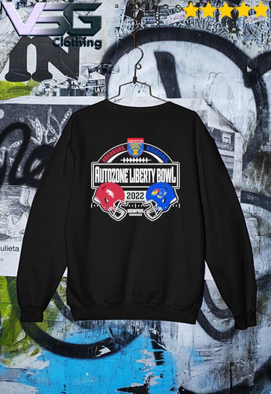 Kansas Jayhawks vs Arkansas Razorbacks 2022 Liberty Bowl Matchup T-Shirt Sweater Kansas Jayhawks vs Arkansas Razorbacks 2022 Liberty Bowl Matchup T-Shirt Sweater