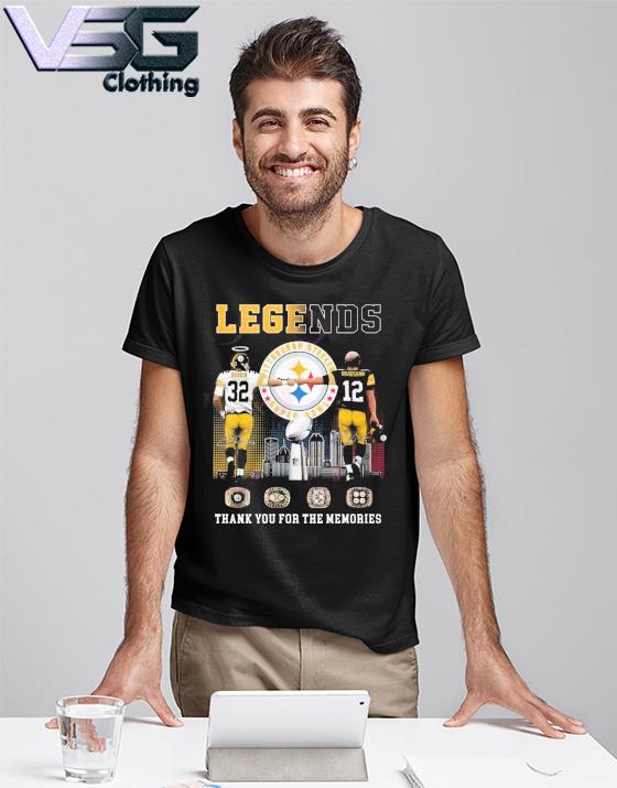 Legends Pittsburgh Steelers Harris And Bradshaw Thank You For The Memories  Unisex Shirt - T-shirts Low Price