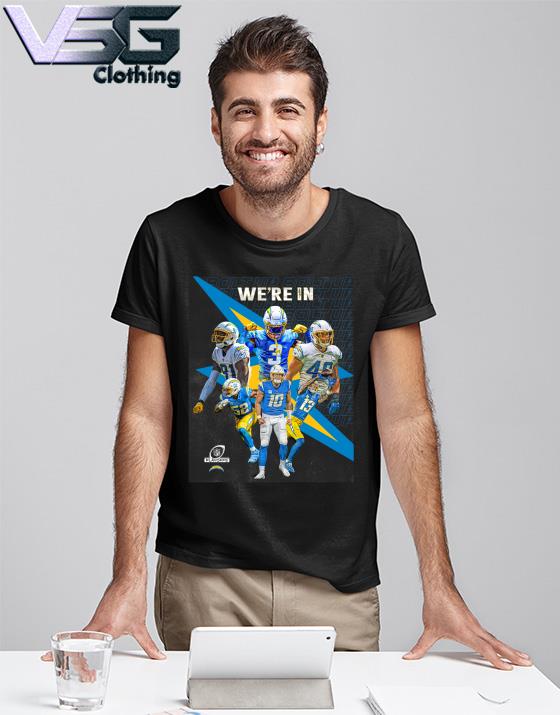 Los Angeles Chargers We're in 2022 NFL Playoffs shirt, hoodie