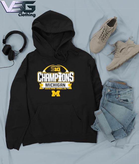 Men's Blue 84 Navy Michigan Wolverines 2022 Big Ten Football Conference Champions Locker Room T-Shirt Hoodie Men's Blue 84 Navy Michigan Wolverines 2022 Big Ten Football Conference Champions Locker Room T-Shirt Hoodie