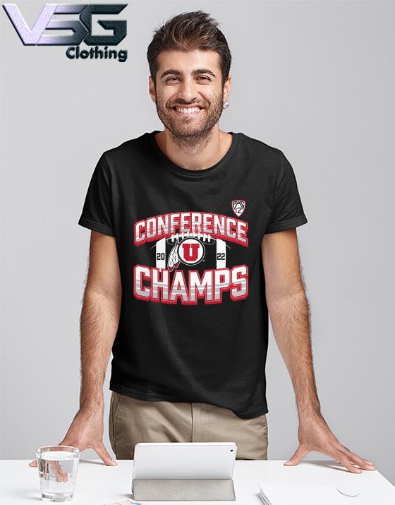 Men's Utah Utes 2022 PAC-12 Football Conference Champions Icon T-Shirt