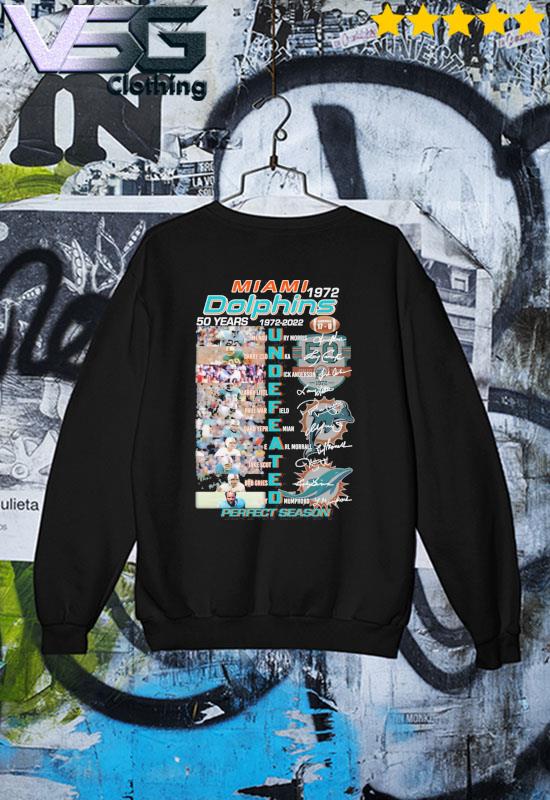 Miami dolphins Perfect season signature shirt, hoodie, sweater