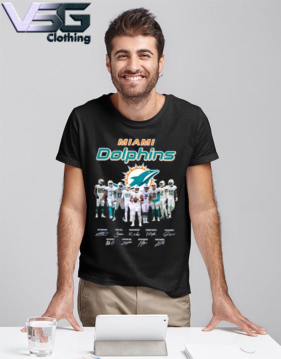 Miami Dolphins Tua Tagovailoa Tyreek Hill Raheem Mostert and Elandon  Roberts signatures shirt, hoodie, sweater, long sleeve and tank top