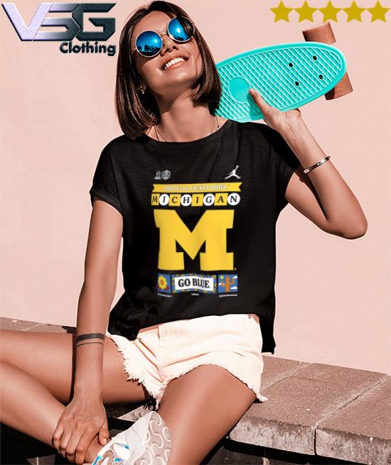 Michigan Wolverines College Football Playoff 2022 Fiesta Bowl Illustrated T-Shirt