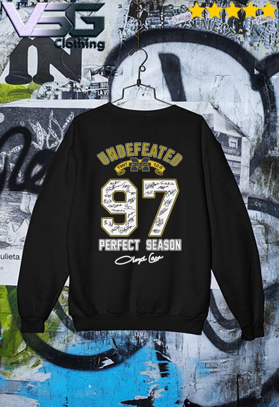 Michigan Wolverines Undefeated 1997 12-0 97 Perfect Season signatures s Sweater Michigan Wolverines Undefeated 1997 12-0 97 Perfect Season signatures s Sweater