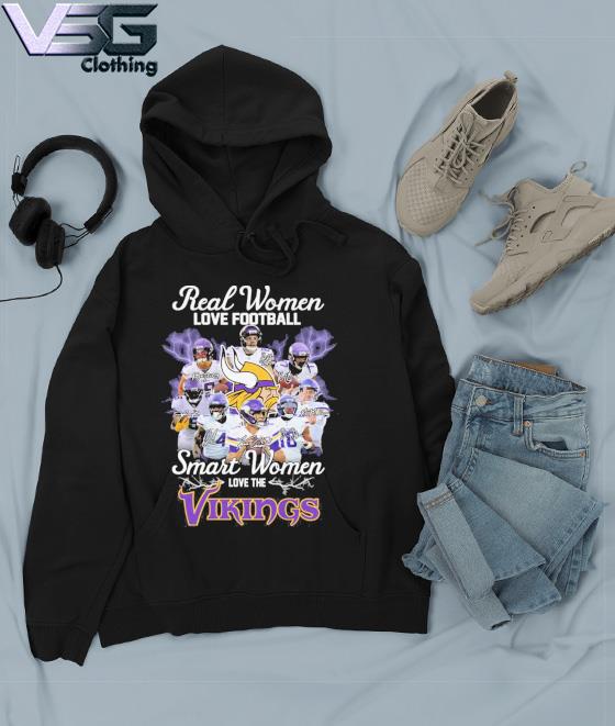 Minnesota Viking Real Women Love Football Smart Women Love The Vikings  Signatures Shirt, hoodie, sweater, long sleeve and tank top