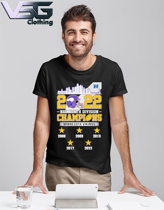 2022 NFC North Division Champions Minnesota Vikings 2008 2022 Shirt -  Limotees