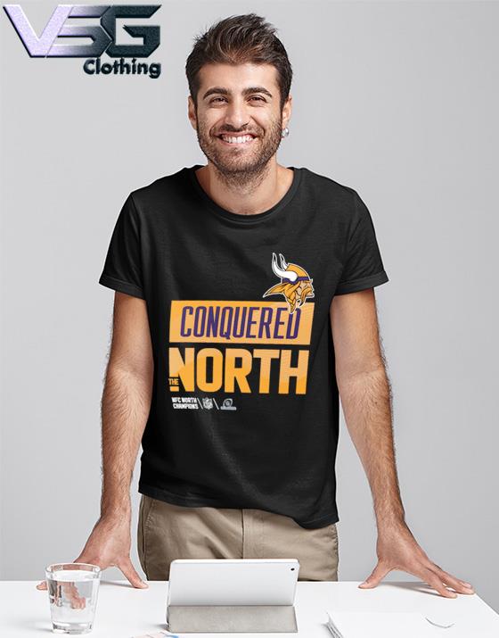 Official Vikings conquered north the NFC north champions T-shirt