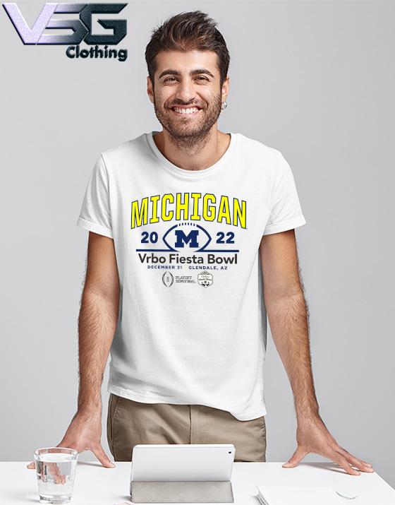 Official official 2022 CFP Semifinal Vrbo Fiesta Bowl Michigan Team Logo shirt