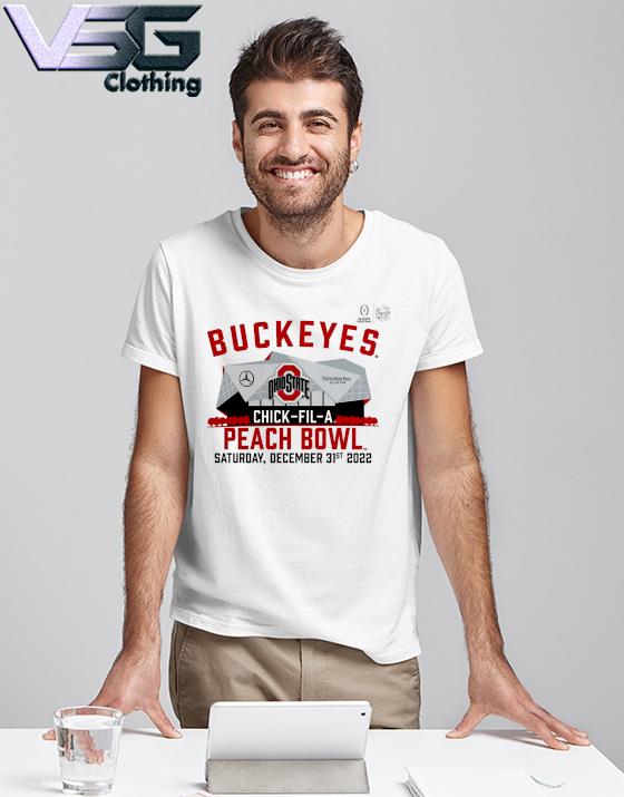 Ohio State Buckeyes College Football Playoff 2022 Peach Bowl Gameday Stadium T-Shirt