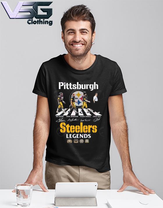 Pittsburgh Steelers Abbey Road Joe Greene Franco Harris Terry Bradshaw  Chuck Noll Signatures Thank You Shirt, hoodie, sweater, long sleeve and  tank top