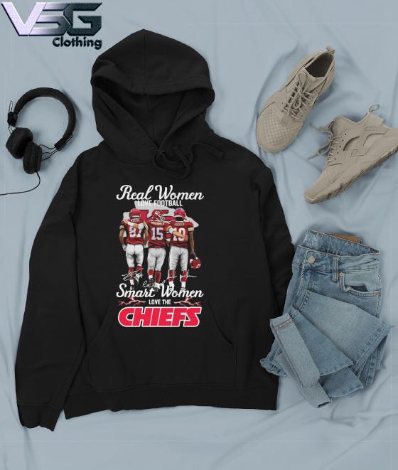 Kelce mahomes and pacheco real women love football smart women love the  Kansas city Chiefs signatures shirt, hoodie, sweater, long sleeve and tank  top