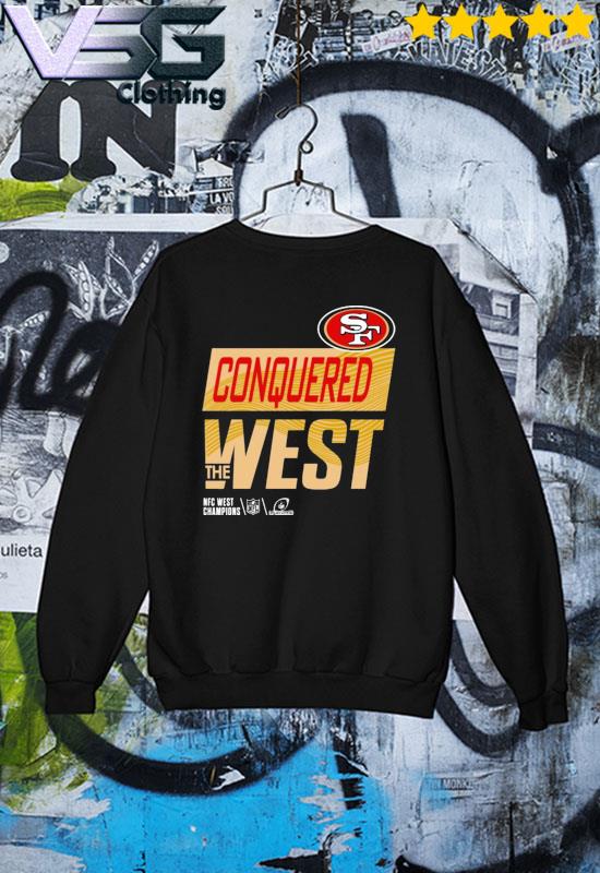 San Francisco 49ers 2022 NFC West Division Champions Locker Room Trophy  Collection T Shirt - Limotees