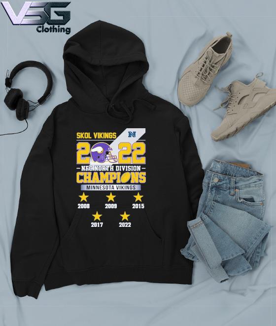 Skol Vikings 2022 NFC North Division Champions Minnesota Vikings 2008-2022  shirt, hoodie, sweater, long sleeve and tank top