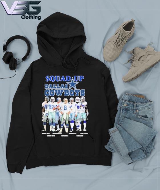 The Dallas Cowboys Troy Aikman Emmitt Smith Roger Staubach Tom Landry  signature Abbey Road 2023 tee, hoodie, sweater, long sleeve and tank top