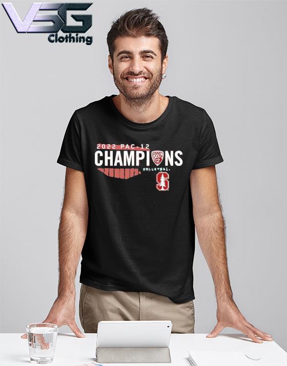 Stanford Cardinal 2022 PAC-12 Regular Season Women's Volleyball Champions Locker Room T-Shirt Stanford Cardinal 2022 PAC-12 Regular Season Women's Volleyball Champions Locker Room T-Shirt