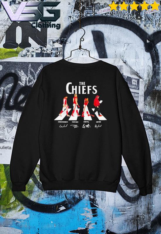 The Kansas City Chiefs abbey road signatures shirt, hoodie, sweater, long  sleeve and tank top